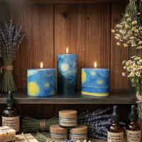 Velas decoupage Van Gogh