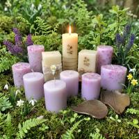 Velas lilas