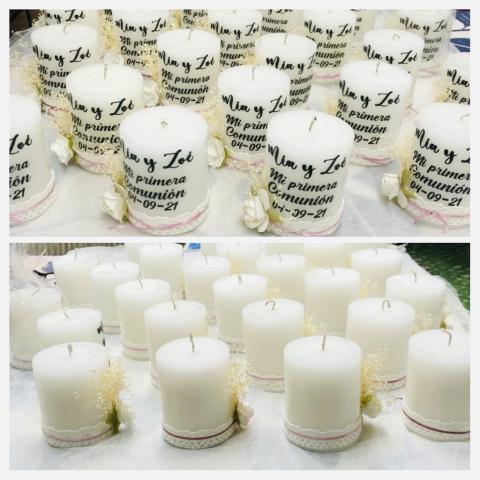 velas con nombres